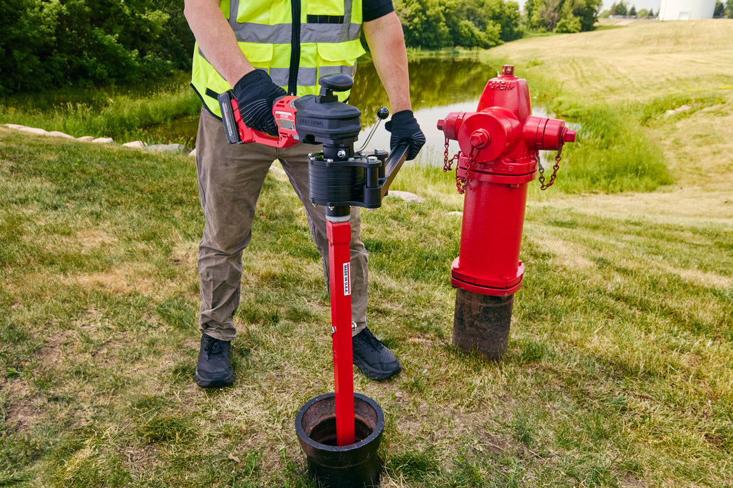 Hydrant Buddy | Cordless Battery Powered Valve Exerciser | HydroVerge